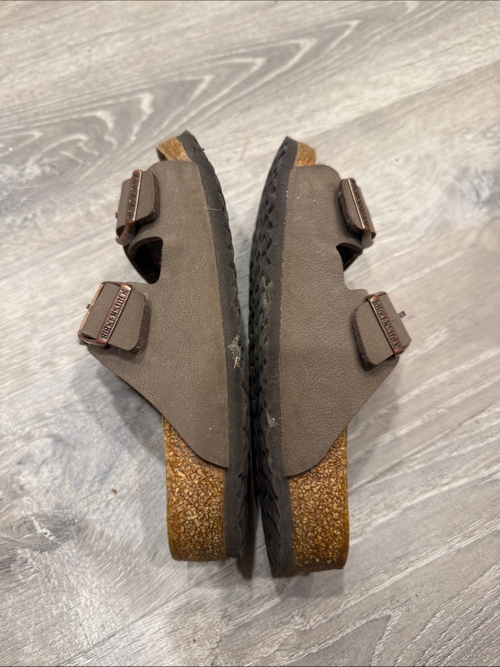 Birkenstock Arizona Two-Strap Sandals in Brown EU size 34 - Picture 3 of 4
